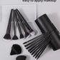 Black Multi-Use Makeup Brush Set - Foundation Blush and Concealer