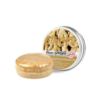 60g Natural Ginger Shampoo Soap - Scalp Cleansing Hair Bar