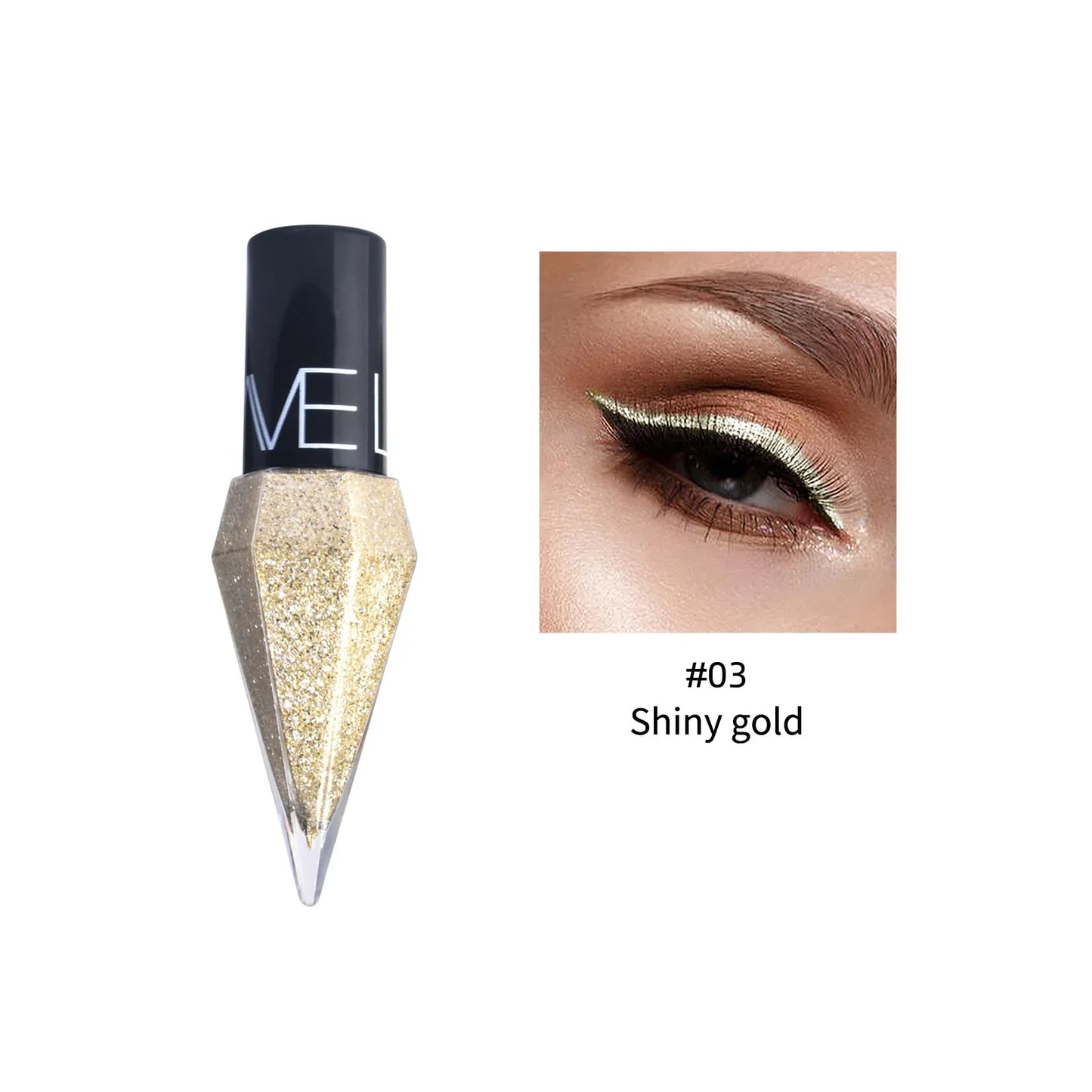 Diamond Glitter Liquid Eyeshadow Eyeliner - Rose Gold Korean Makeup