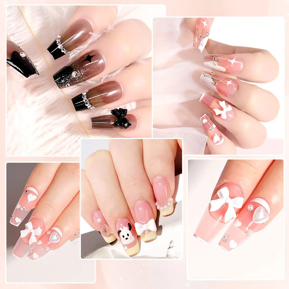 LIMEGIRL 15ml Extension Nail Gel Set with 6W LED Lamp