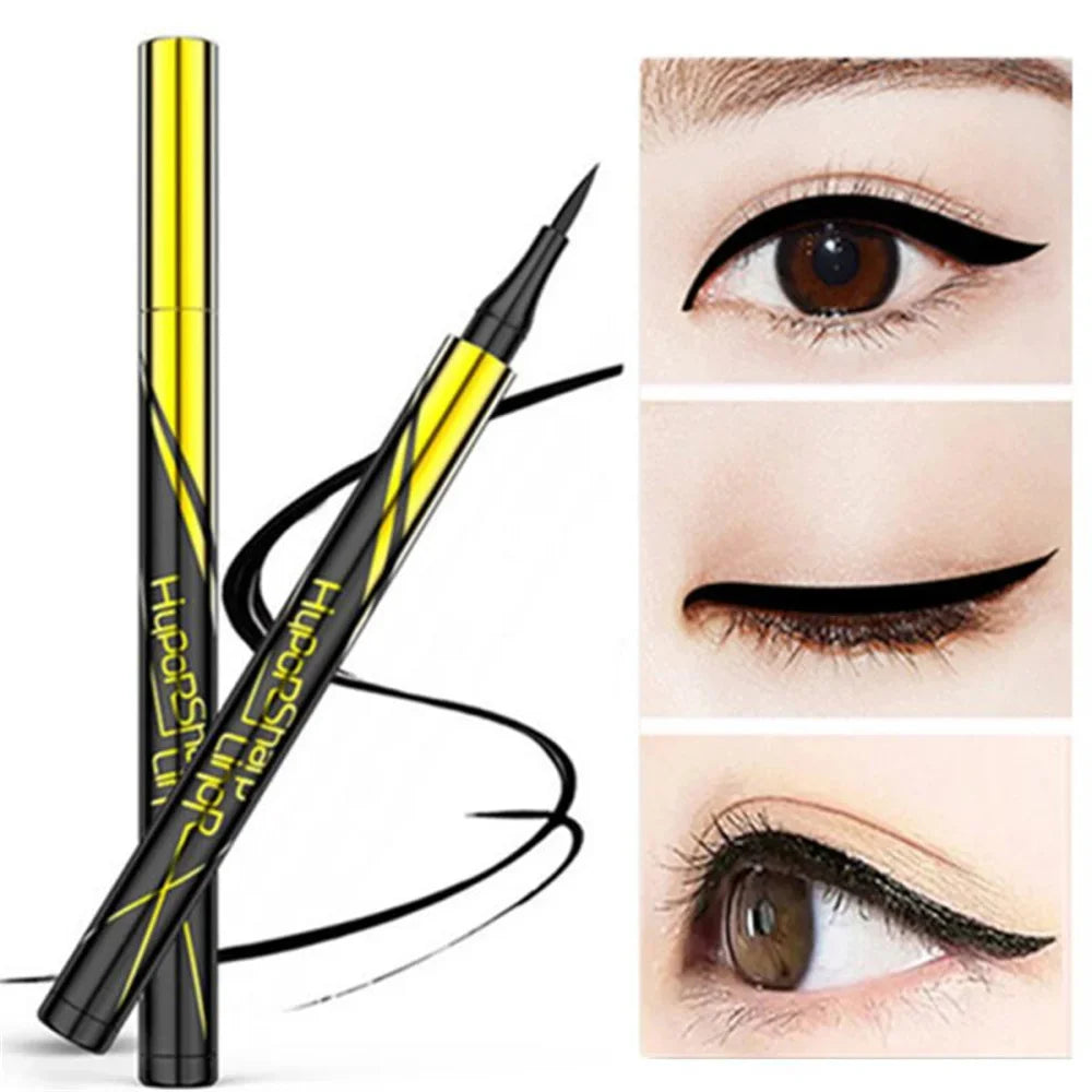 Black Liquid Eyeliner Pencil - Smooth Waterproof Quick-Dry Makeup