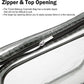 Waterproof Transparent Zipper Cosmetic Pouch - Travel Toiletry Case
