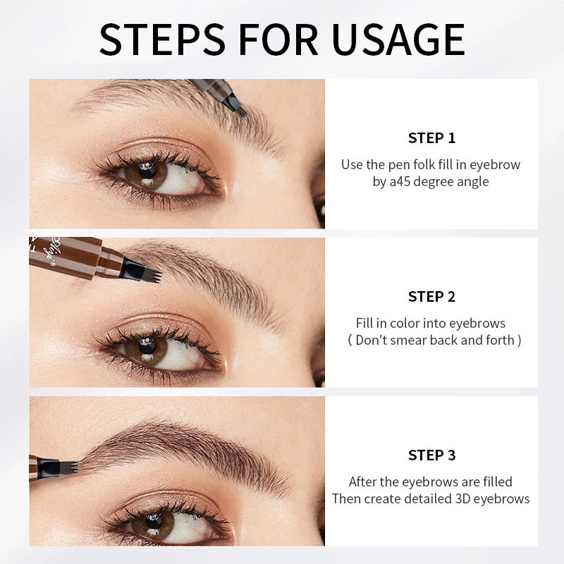 5-Color 4-Tip Eyebrow Pen