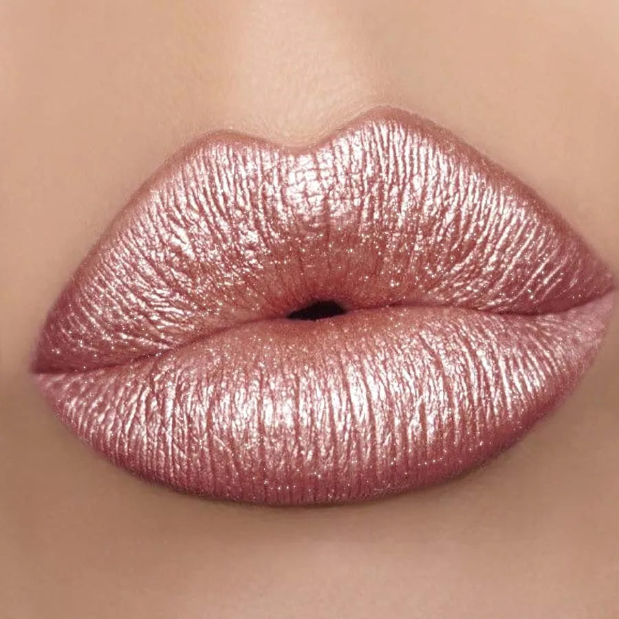 Metallic Glitter Lip Glaze - Waterproof Shimmer Lip Tint
