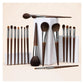 Natural Goat Hair Makeup Brush Set with Travel Case