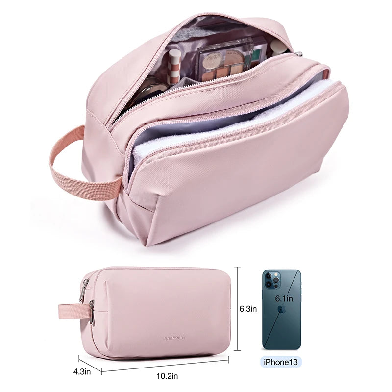 BAGSMART Waterproof Travel Cosmetic Bag - Lightweight Dopp Kit