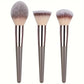 3-20 Piece Makeup Brush Set - Brown Blending Beauty Tools