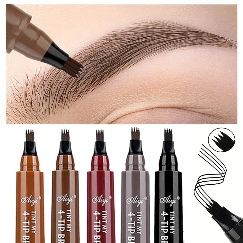 5-Color 4-Tip Eyebrow Pen