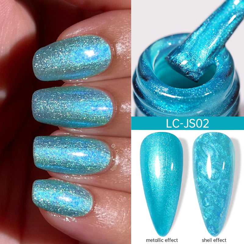 LILYCUTE 5ml Metallic Painting Liner Gel - Gold Silver Nail Art