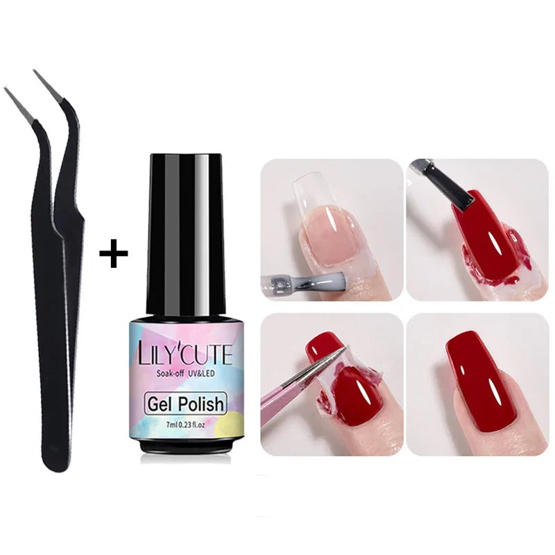 LILYCUTE Peel-Off Nail Latex Tape - Anti-Overflow Manicure Guard