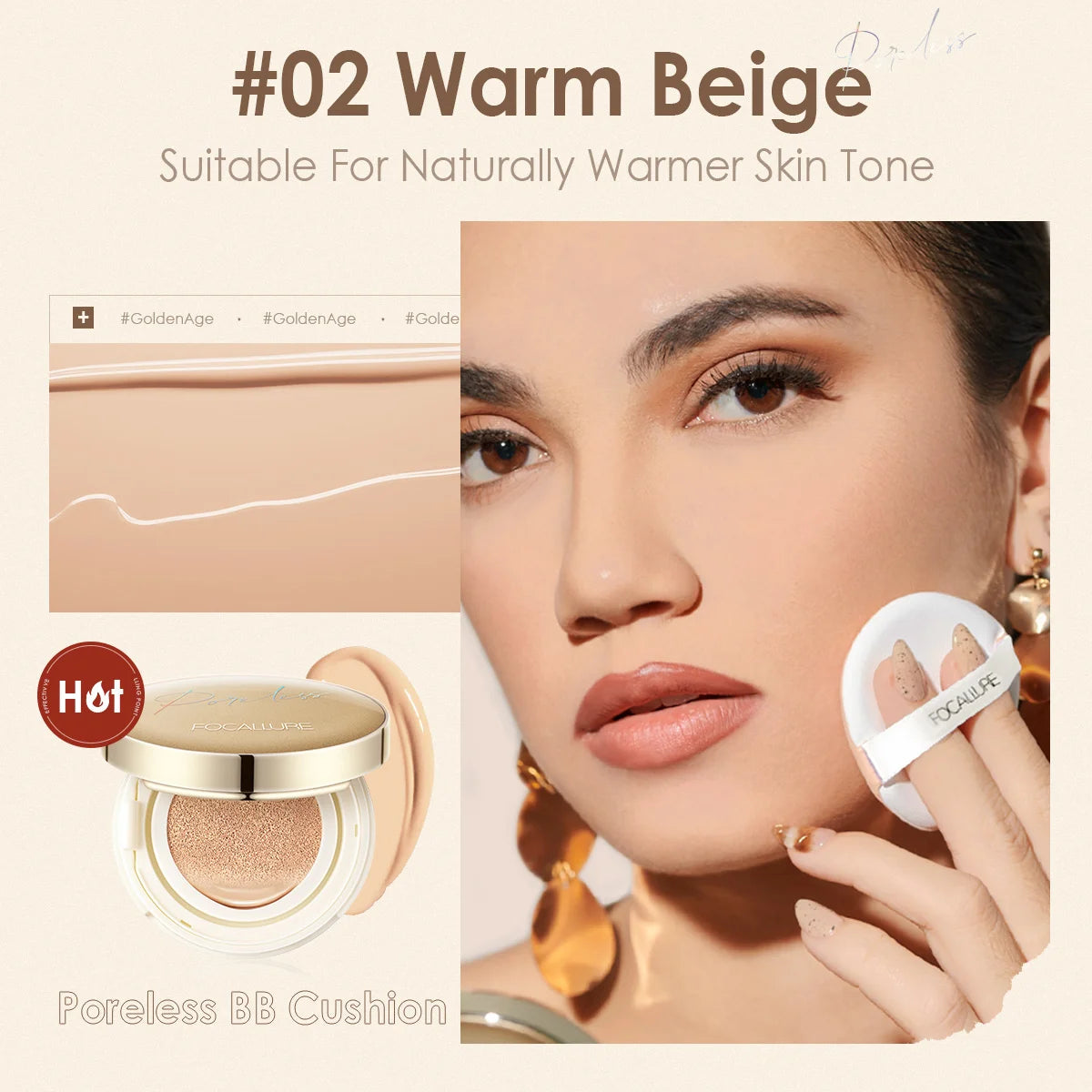 FOCALLURE Air Cushion Matte Foundation