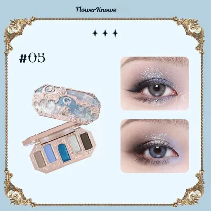 Flower Knows Moonlight Mermaid 8-Color Eyeshadow Palette