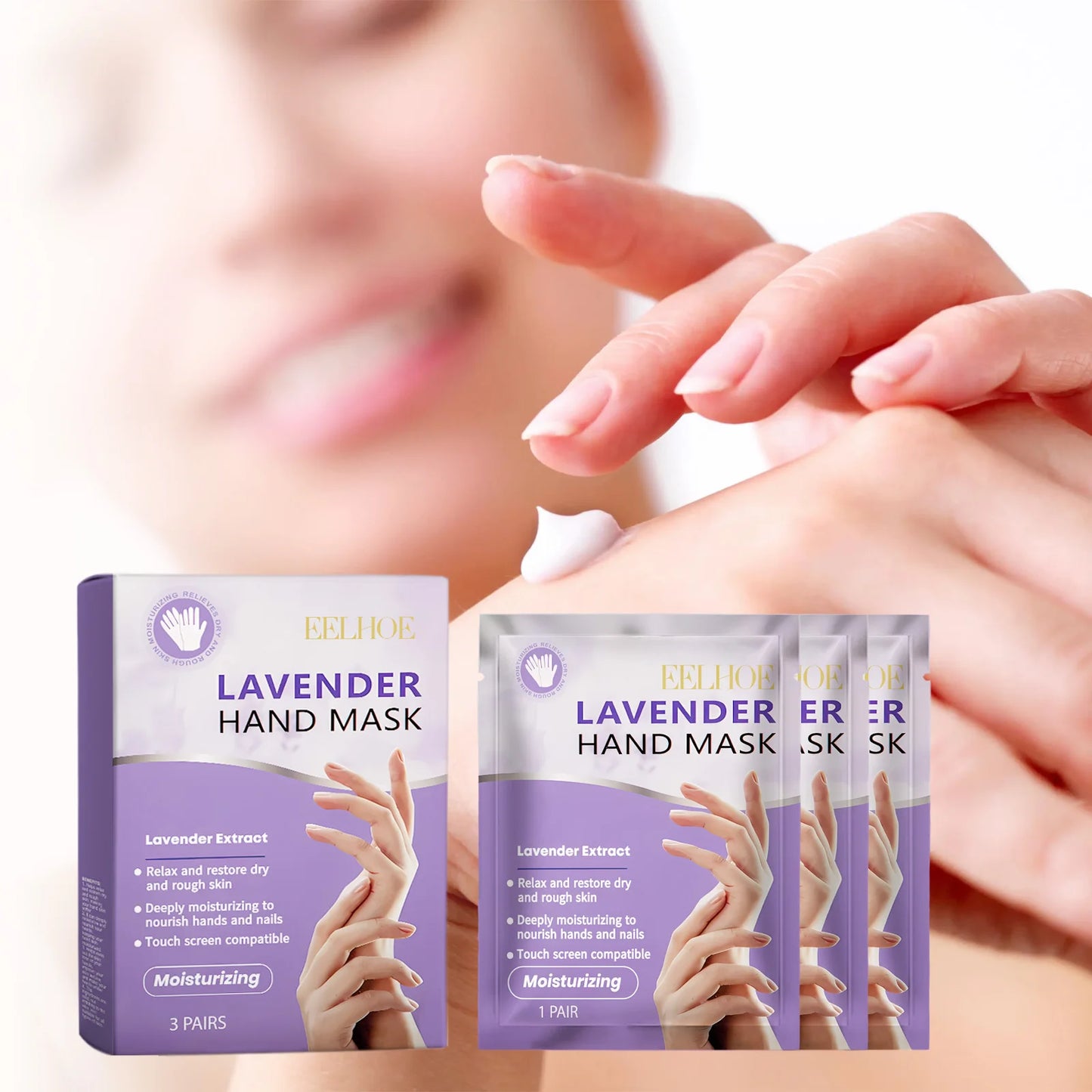 Lavender Exfoliating Hand Mask - Smooth Nourishing Hand Care