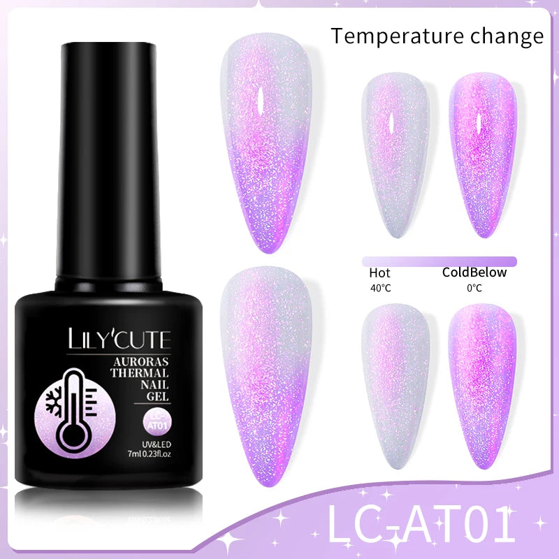 LILYCUTE 7ml Thermal Color-Changing Gel Nail Polish