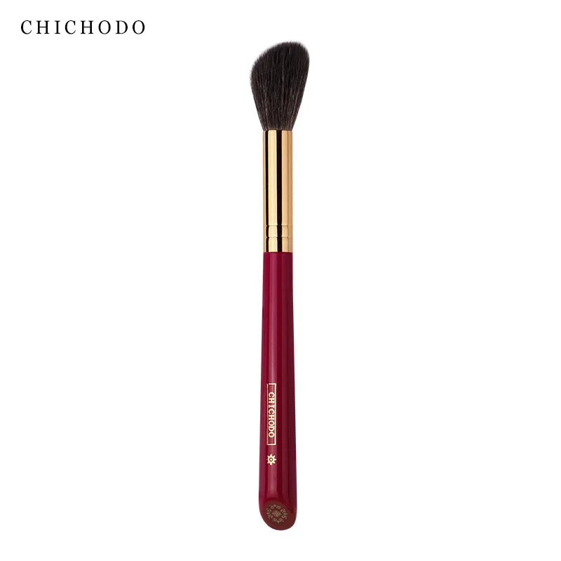 CHICHODO Animal Hair Makeup Brush - Wood Handle Beauty Tool
