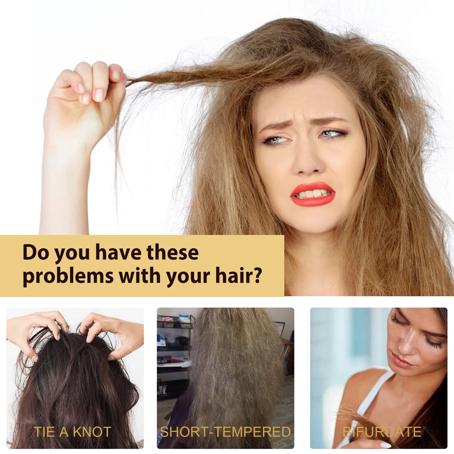 Collagen Hair Mask Treatment - Softening Care for Dry Frizzy Hair