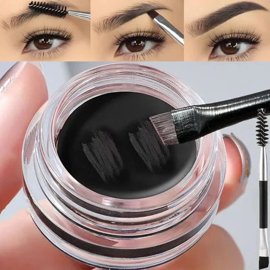 Matte Brown Black Waterproof Eyebrow Cream