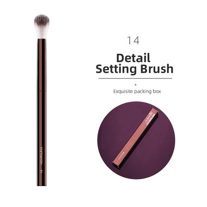 Hourglass-Style Sculpting Makeup Brush - Powder and Eye Tool