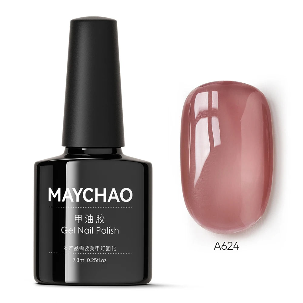 MAYCHAO 7.3ml Transparent Jelly Nude Gel Polish