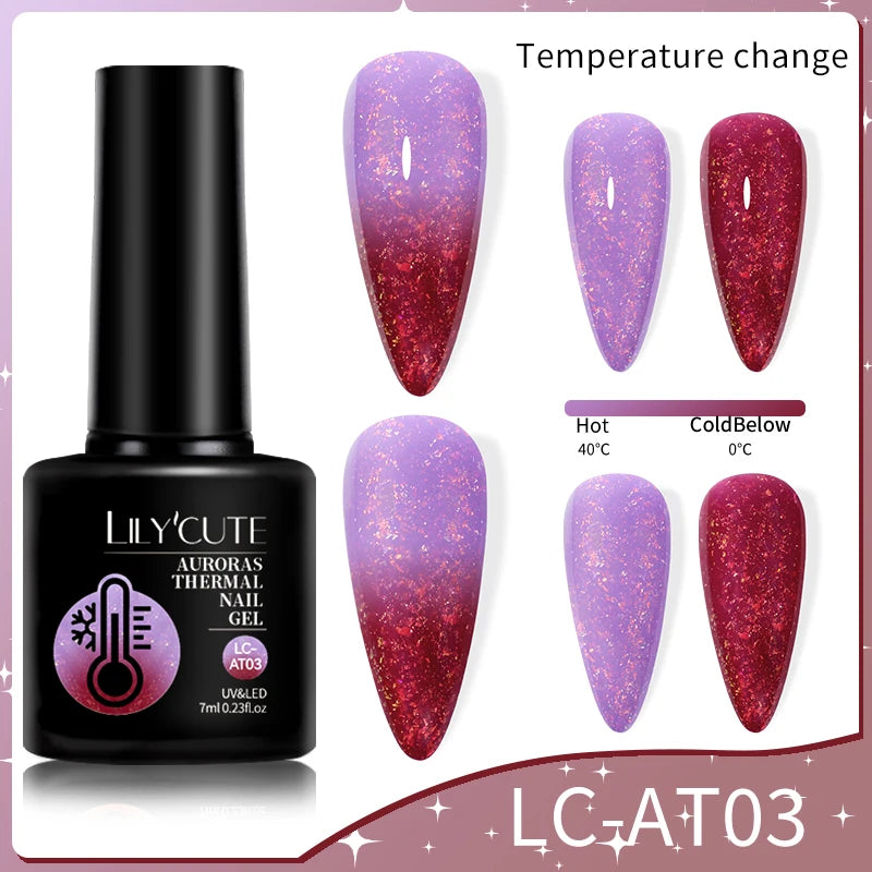 LILYCUTE 7ml Thermal Color-Changing Gel Nail Polish