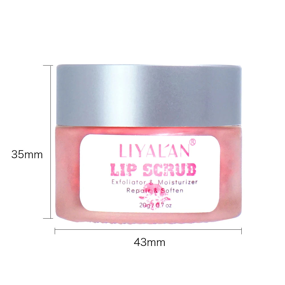 Pink Lip Scrub Cream - Exfoliating Moisturizing Lip Care