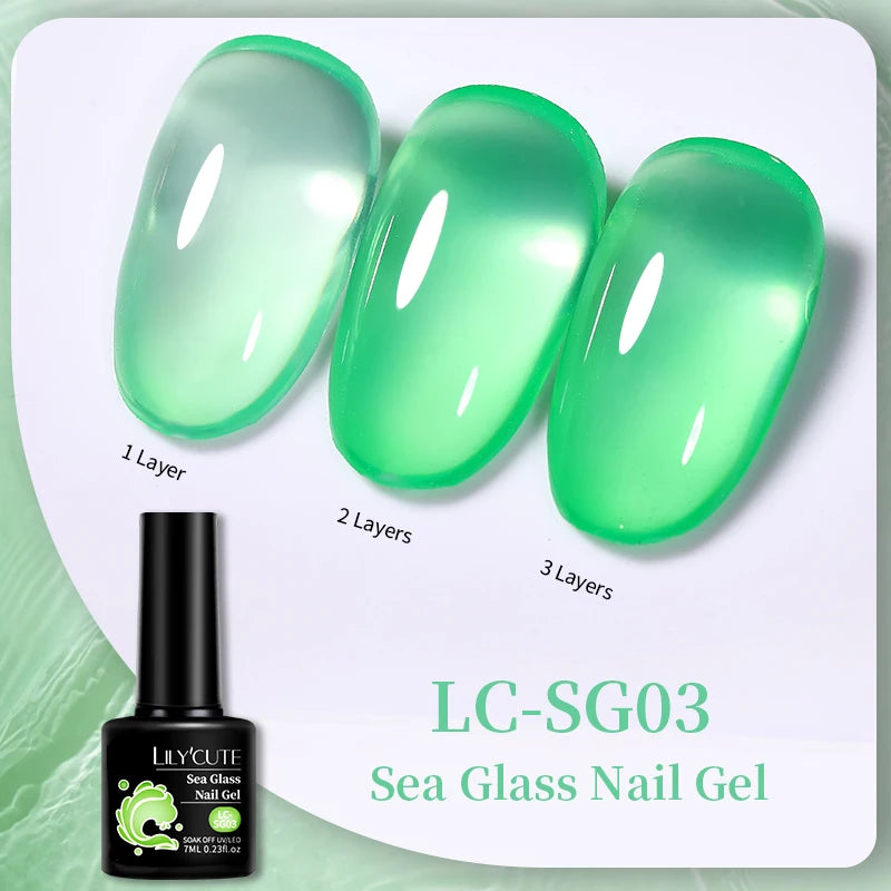 LILYCUTE 7ml Base and No-Wipe Top Coat Gel Polish