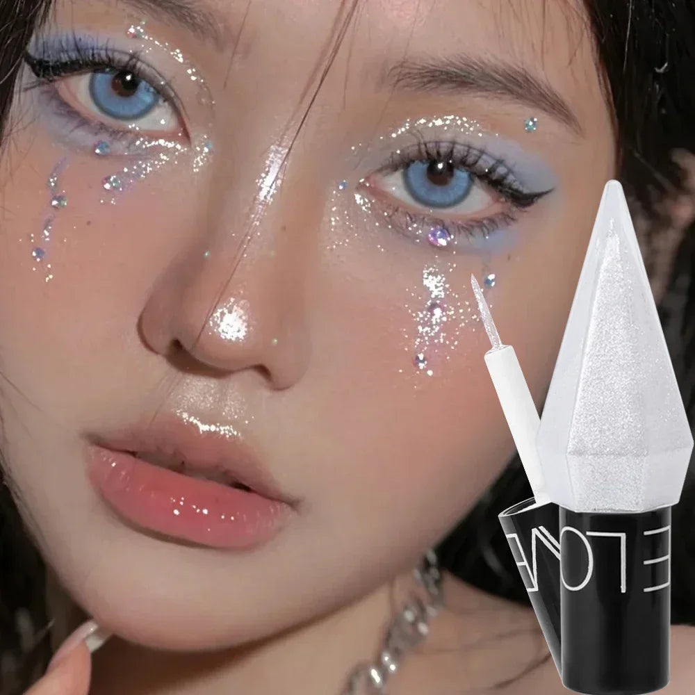 Diamond Glitter Liquid Eyeshadow Eyeliner - Rose Gold Korean Makeup