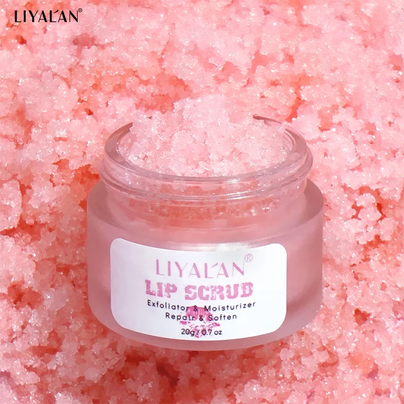 Pink Lip Scrub Cream - Exfoliating Moisturizing Lip Care