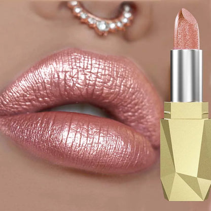 Metallic Glitter Lip Glaze - Waterproof Shimmer Lip Tint