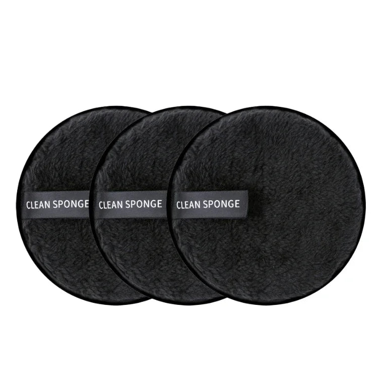3-Piece Reusable Microfiber Makeup Remover Pad Set
