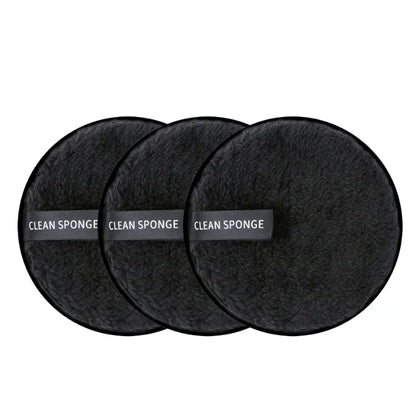 3-Piece Reusable Microfiber Makeup Remover Pad Set