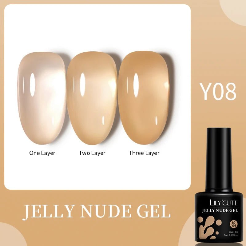 LILYCUTE 5ml Reflective Glitter Liner Gel - Champagne Nail Art
