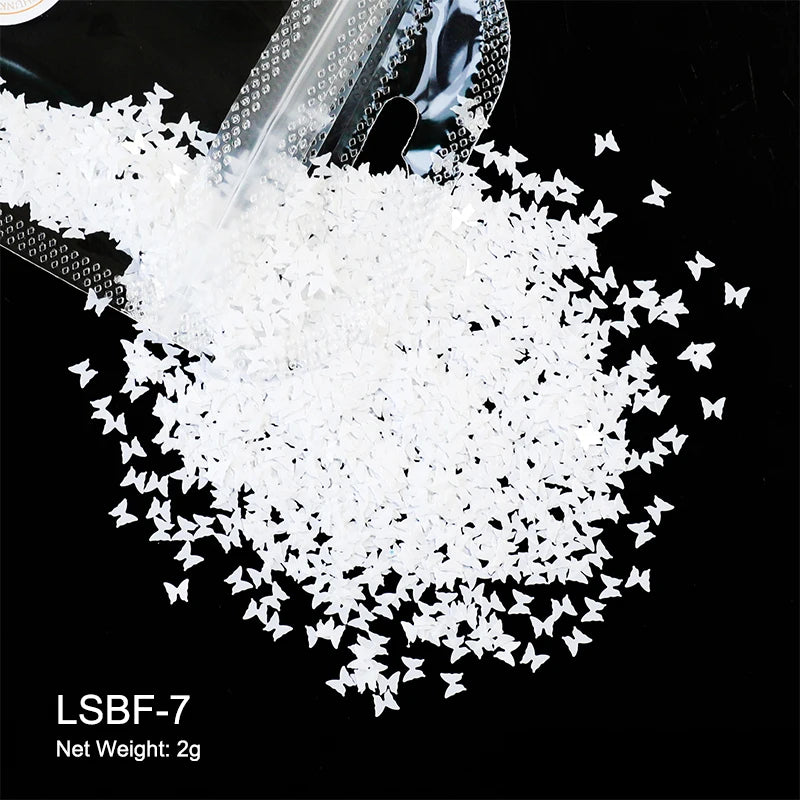 2g Holographic Nail Art Glitter - Star Butterfly Sequins Flakes