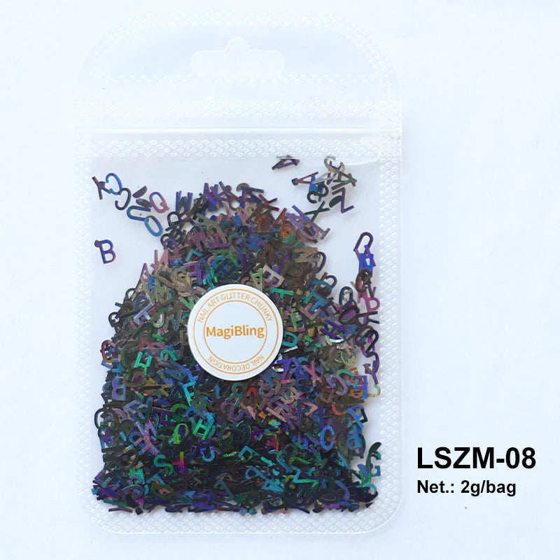 2g Holographic Nail Art Glitter - Star Butterfly Sequins Flakes