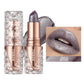 Quicksand Gold Glitter Lipstick - Silky Grapefruit Orange Shine