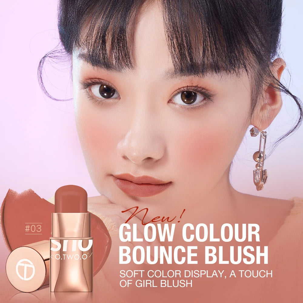 O.TWO.O High Pigment Blush Stick - Lip Cheek and Eye Cream
