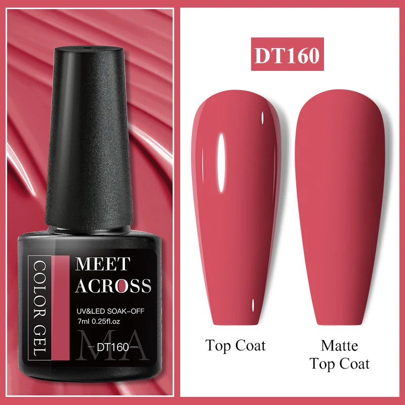 MEET ACROSS 7ml Wine Red French Gel Polish