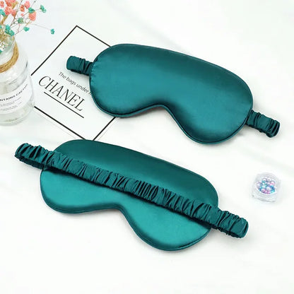 Soft Silk Sleep Mask - 100% Blackout Adjustable Eye Cover