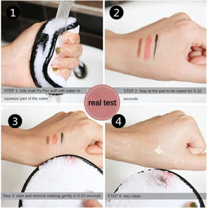 3-Piece Reusable Microfiber Makeup Remover Pad Set