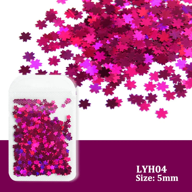 2g Holographic Nail Art Glitter - Star Butterfly Sequins Flakes