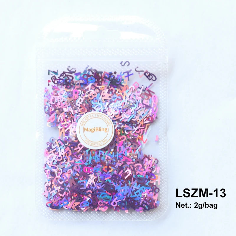 2g Holographic Nail Art Glitter - Star Butterfly Sequins Flakes