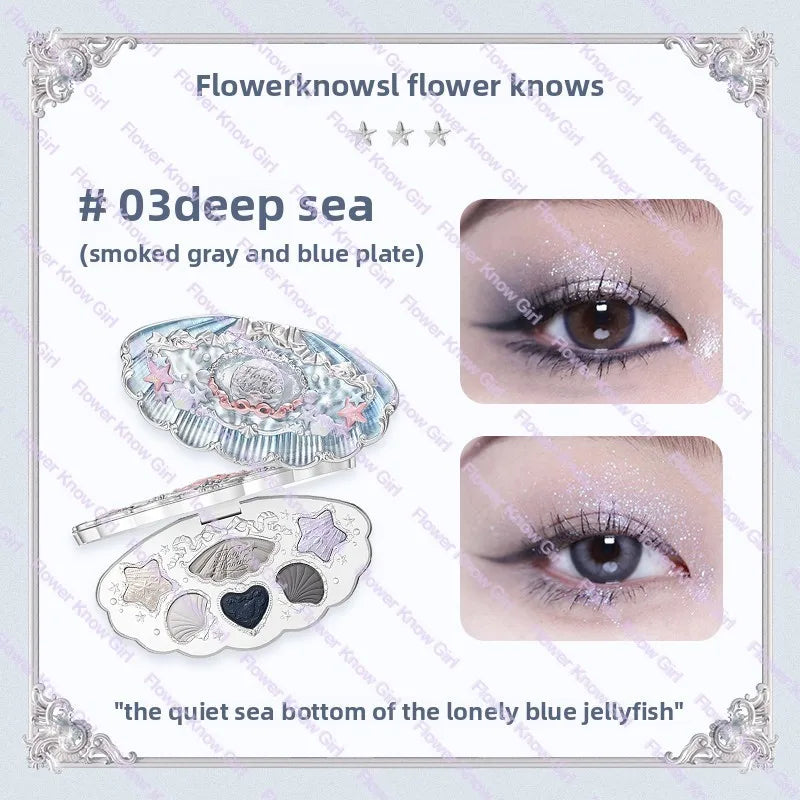 Flower Knows Moonlight Mermaid 8-Color Eyeshadow Palette