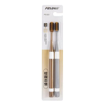 Bamboo Charcoal Toothbrush Set - Ultra-Fine Soft Bristle Family Pack