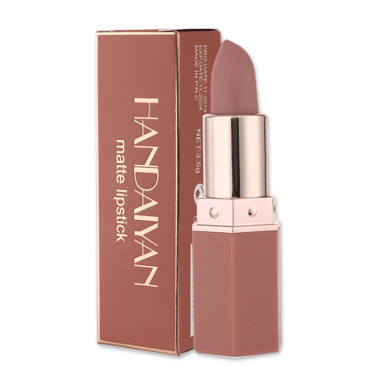 Handaiyan 6-Color Waterproof Velvet Nude Lipstick Set