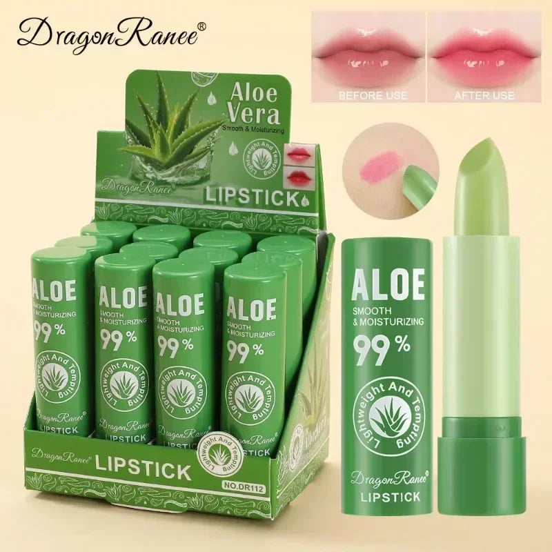Aloe Color-Changing Lip Balm - Moisturizing Hydrating Lip Care
