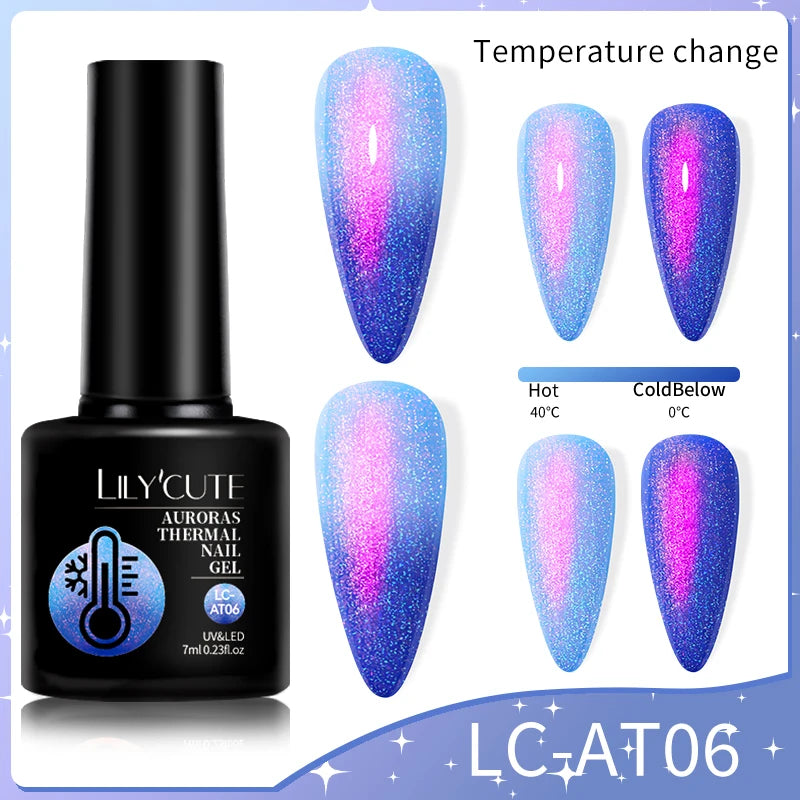 LILYCUTE 7ml Thermal Color-Changing Gel Nail Polish