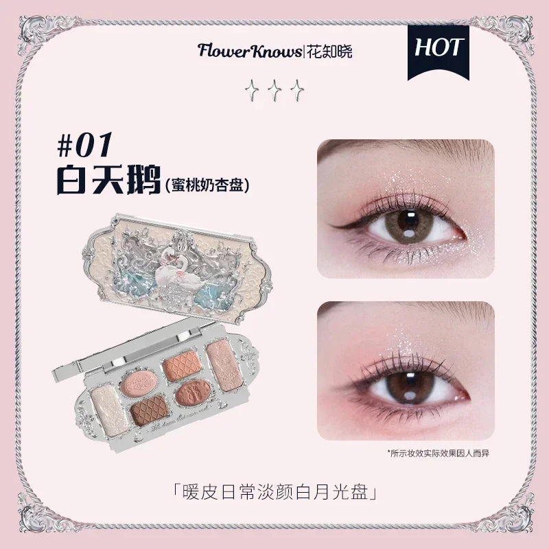 Flower Knows Moonlight Mermaid 8-Color Eyeshadow Palette
