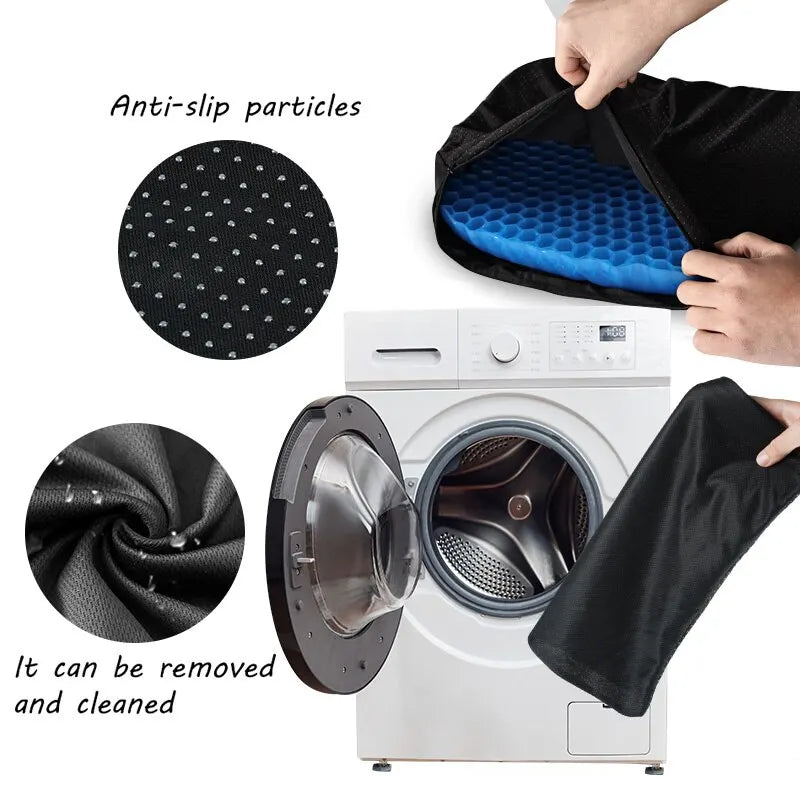 Honeycomb Gel Seat Cushion - Breathable Pressure Relief Chair Pad