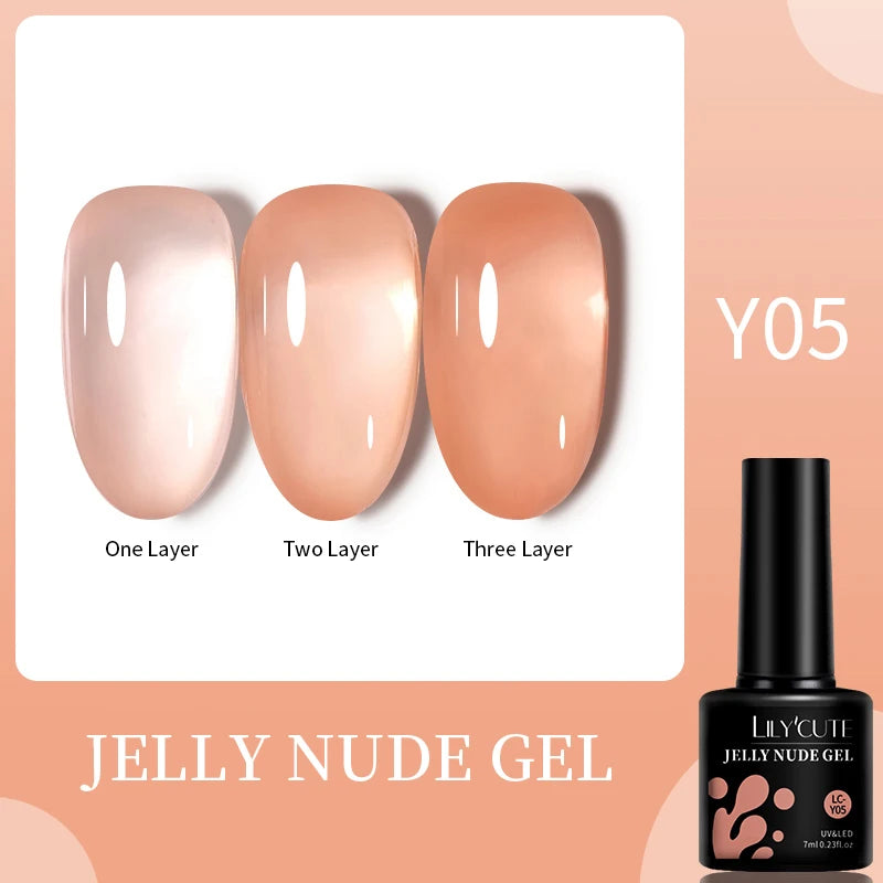 LILYCUTE 5ml Reflective Glitter Liner Gel - Champagne Nail Art