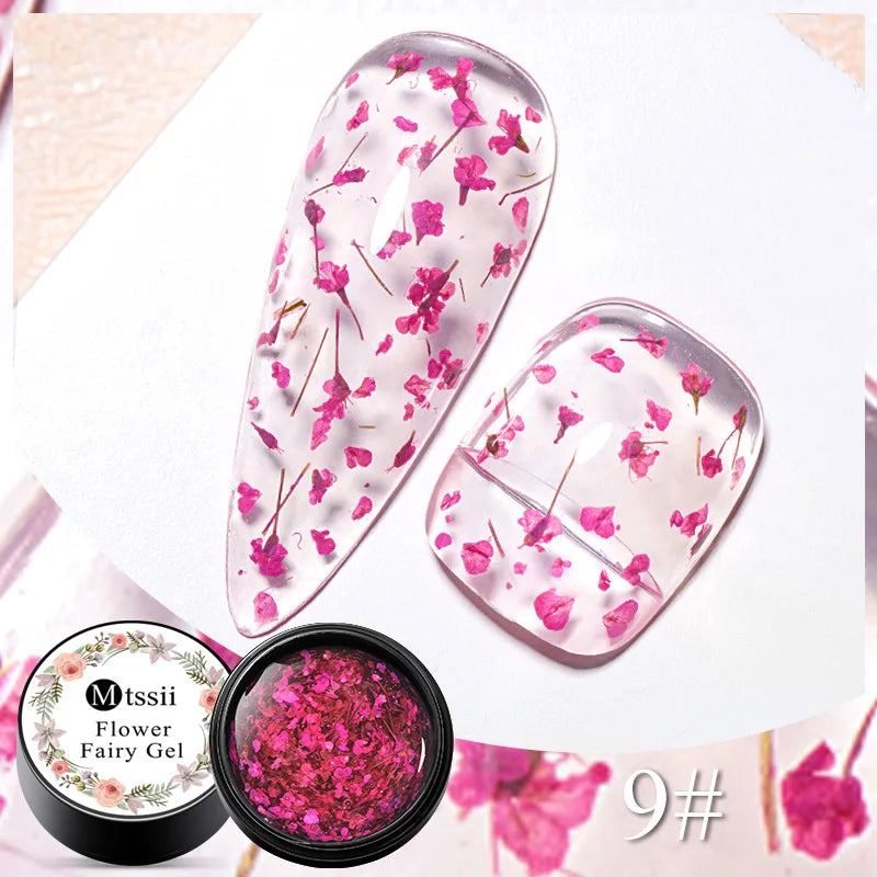 MTSSII Dried Flower Gel Nail Polish - Fairy Series Nail Art